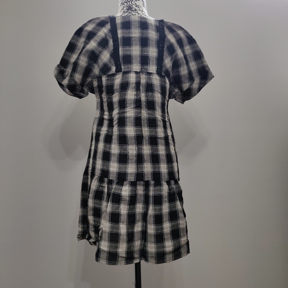 Zara Basic Checkered T shirt Casual Spring Dress - Picture 4 of 8